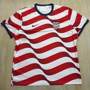 NEW USMNT Men's Nike USA Soccer Short Sleeve Supporter's Top Shirt Sz 2XL